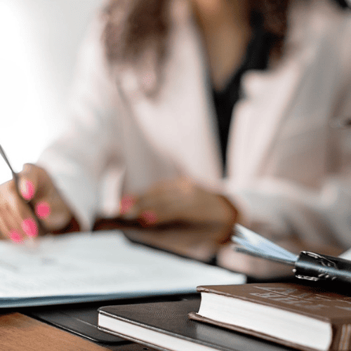 Attorney writing
